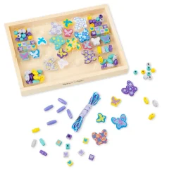 Melissa u0026 Doug Cuentas de Madera Mariposas · Melissa & Doug*Niños Kit De Manualidades|Juguetes De Madera Para Niños