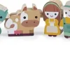 Janod Cuentas para enhebrar Granja ·*Niños Juguetes Waldorf|Juguetes Montessori