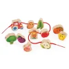 Janod Cuentas para enhebrar Huerto ·*Niños Juguetes Waldorf|Juguetes Montessori