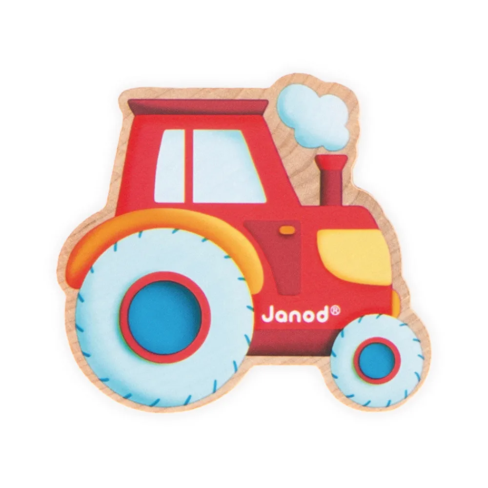 Janod Cuentas para enhebrar Huerto ·*Niños Juguetes Waldorf|Juguetes Montessori