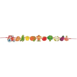 Janod Cuentas para enhebrar Huerto ·*Niños Juguetes Waldorf|Juguetes Montessori
