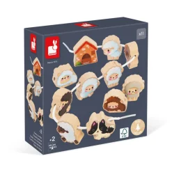 Janod Cuentas para enhebrar Ovejas ·*Niños Juguetes Waldorf|Juguetes Y Juegos Motricidad Fina