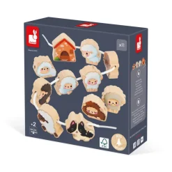 Janod Cuentas para enhebrar Ovejas ·*Niños Juguetes Waldorf|Juguetes Y Juegos Motricidad Fina