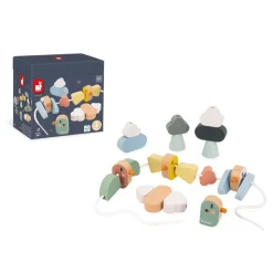 Janod Cuentas para enhebrar Pájaros ·*Niños Juguetes Waldorf|Juguetes Y Juegos Motricidad Fina