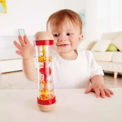 Hape Cuentas y Gotas de Lluvia – Rojo ·*Niños Juguetes Musicales|Juguetes De Estimulación Para Bebé