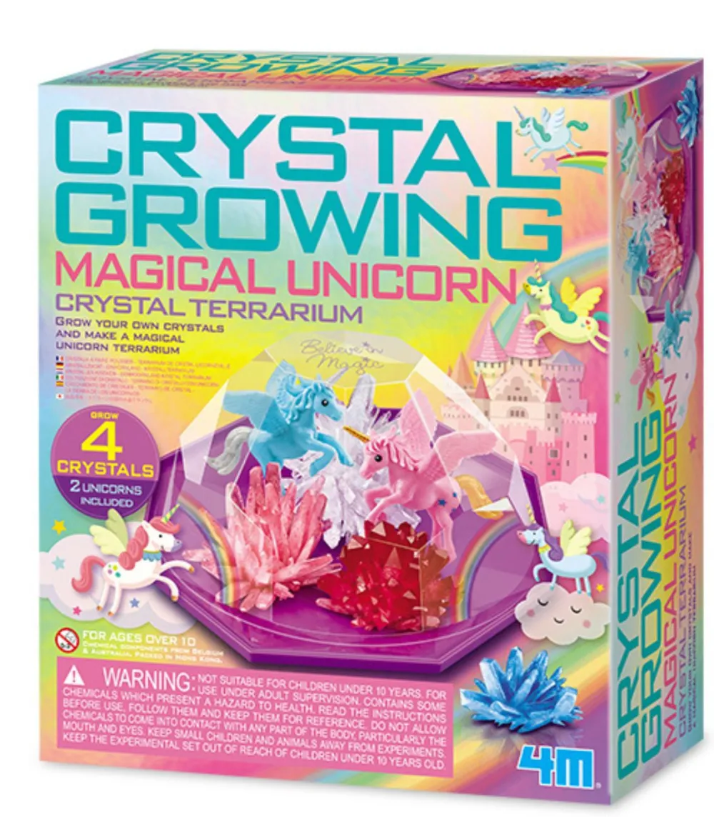 4M Cultiva Cristales de Unicornio ·*Niños Kit De Manualidades