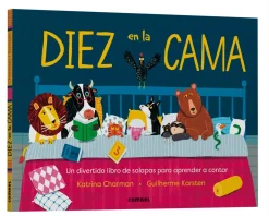 Combel Diez en la cama* Álbumes Ilustrados Infantiles|Libros Con Solapas