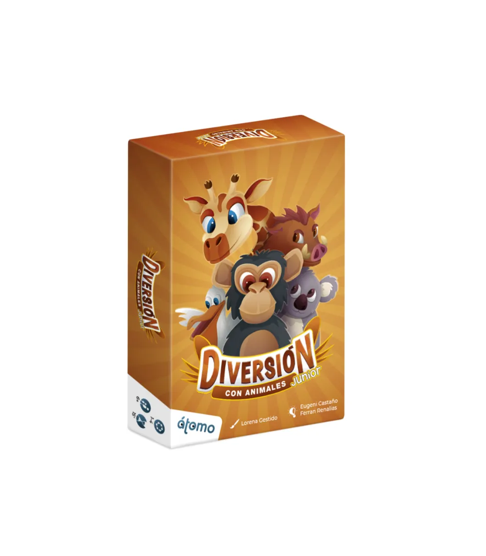Átomo Games Diversión con Animales Junior · Átomo*Niños Juegos De Mesa De Viaje|Juegos De Mesa Competitivos