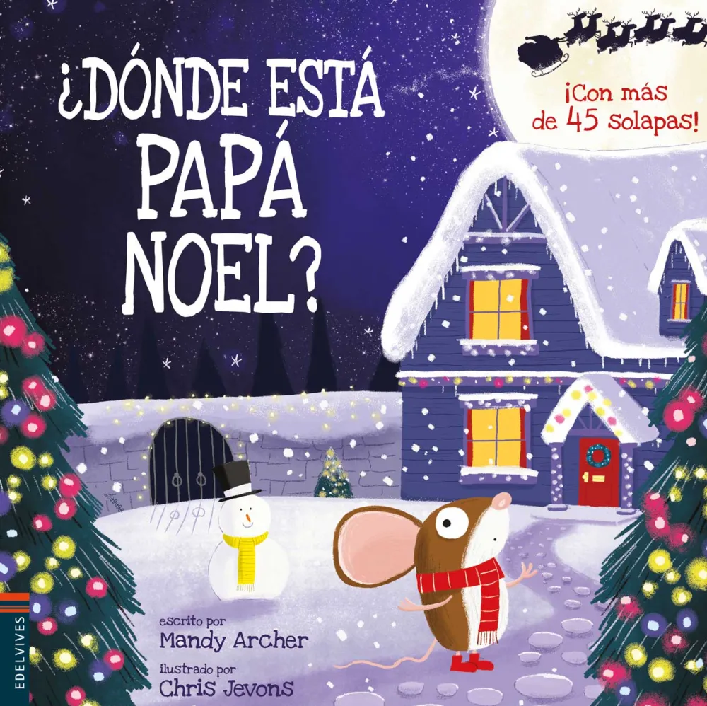Edelvives ¿Dónde está Papá Noel?*Niños Libros De Navidad Para Niños|Álbumes Ilustrados Infantiles