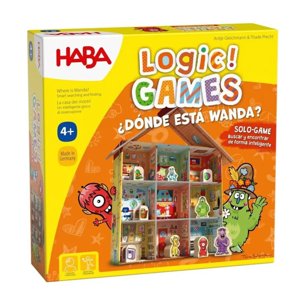 HABA ¿Dónde está Wanda? Logic Games ·*Niños Juegos Haba|Juegos De Mesa Competitivos
