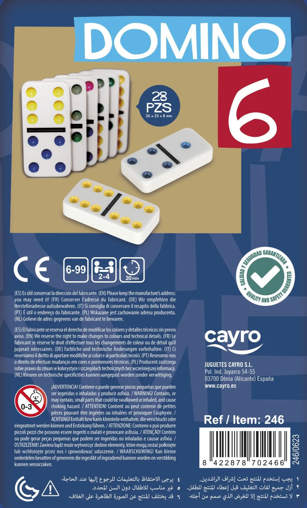 Cayro Dominó Colores ·*Niños Juegos De Mesa Competitivos