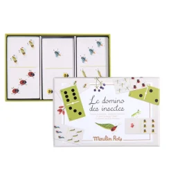 Moulin Roty Dominó Insectos del jardín ·*Niños Juguetes Y Juegos Motricidad Fina|Juguetes Montessori