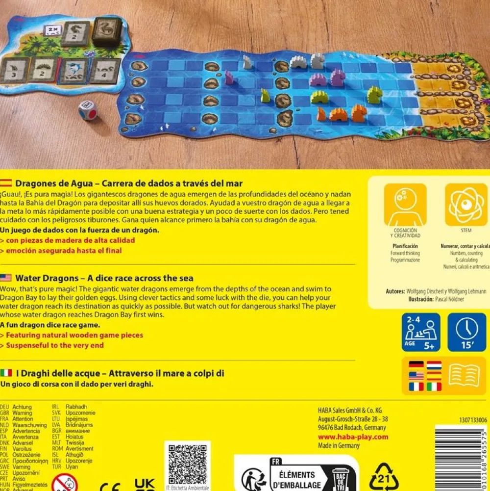 HABA Dragones de Agua ·*Niños Juegos Haba|Juegos De Mesa Competitivos