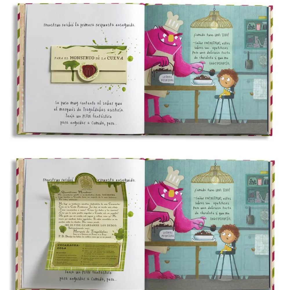 Edelvives El banquete de los monstruos*Niños Libros De Halloween Para Niños|Álbumes Ilustrados Infantiles