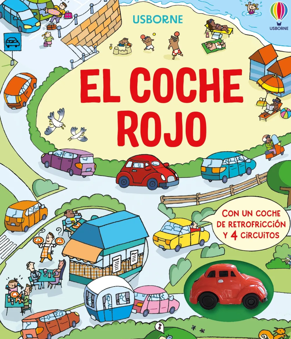 Usborne El coche rojo* Álbumes Ilustrados Infantiles