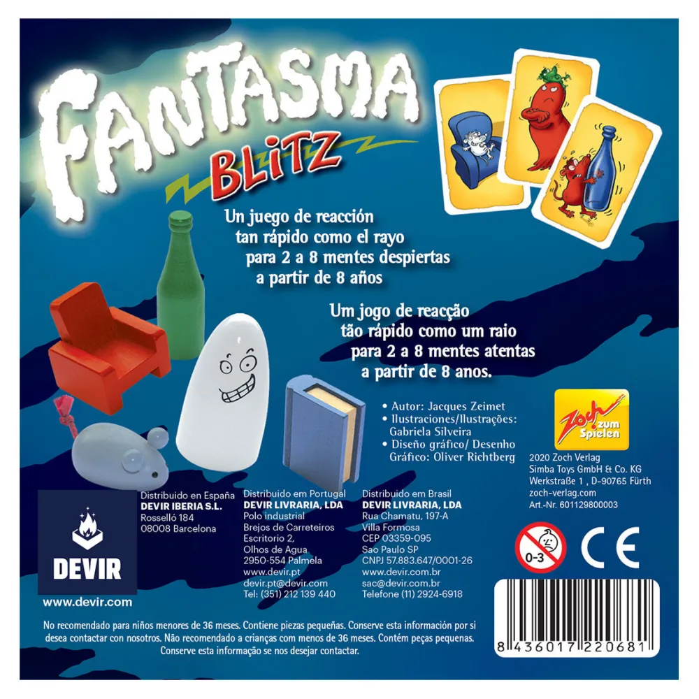 Devir El fantasma Blitz ·*Niños Devir|Juegos De Mesa Competitivos