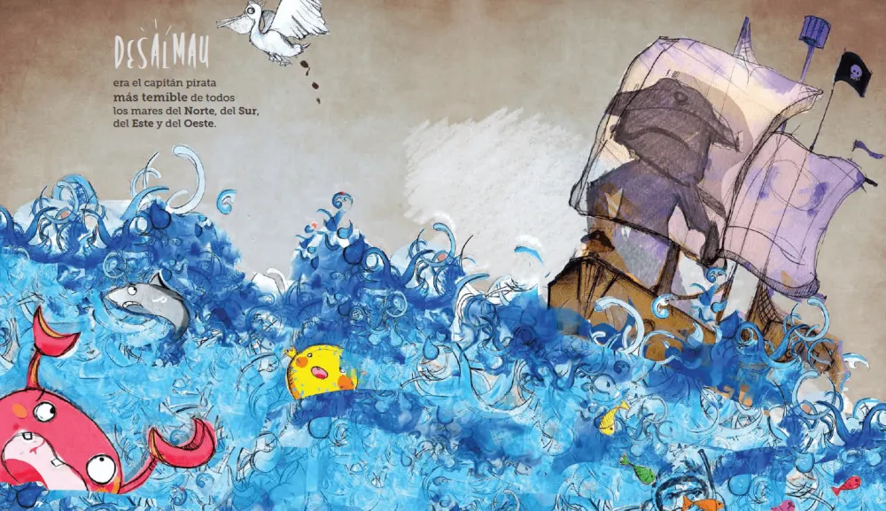 Nubeocho El pirata de la pata de pata* Libros Sobre Emociones|Álbumes Ilustrados Infantiles
