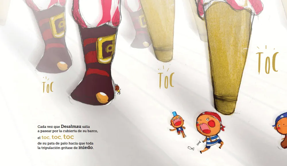 Nubeocho El pirata de la pata de pata* Libros Sobre Emociones|Álbumes Ilustrados Infantiles