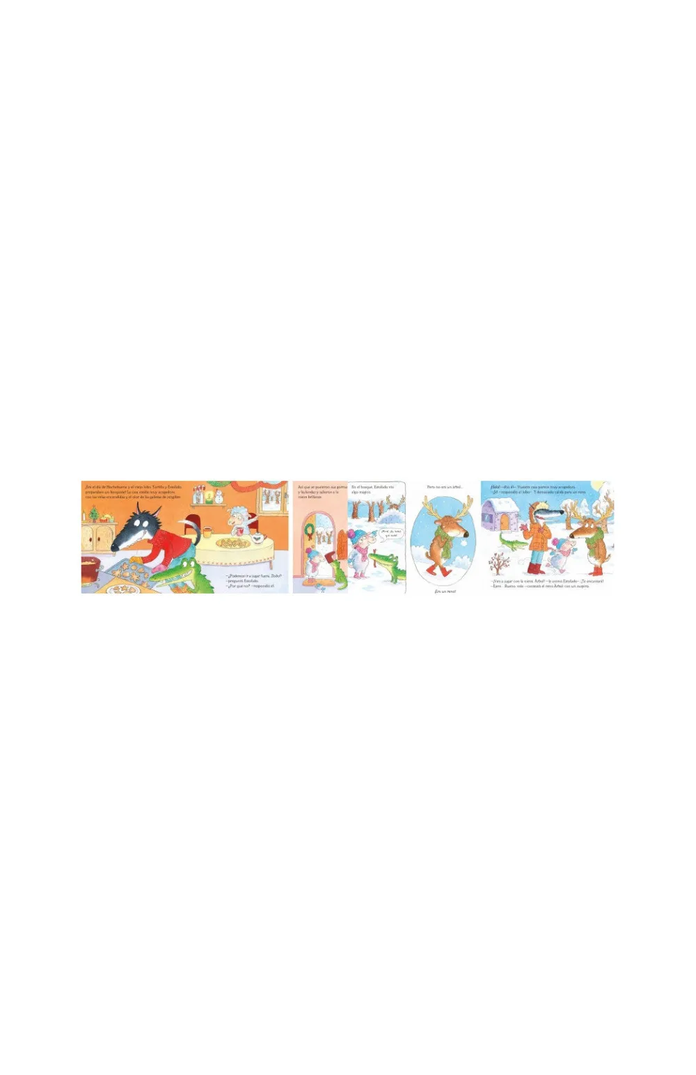 Edelvives El reno que vino a cenar*Niños Libros De Navidad Para Niños|Álbumes Ilustrados Infantiles