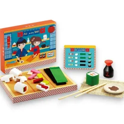 Djeco El Sushi de Aki & Maki ·*Niños Cocinas De Madera Y Accesorios Juguete|Juguetes Waldorf