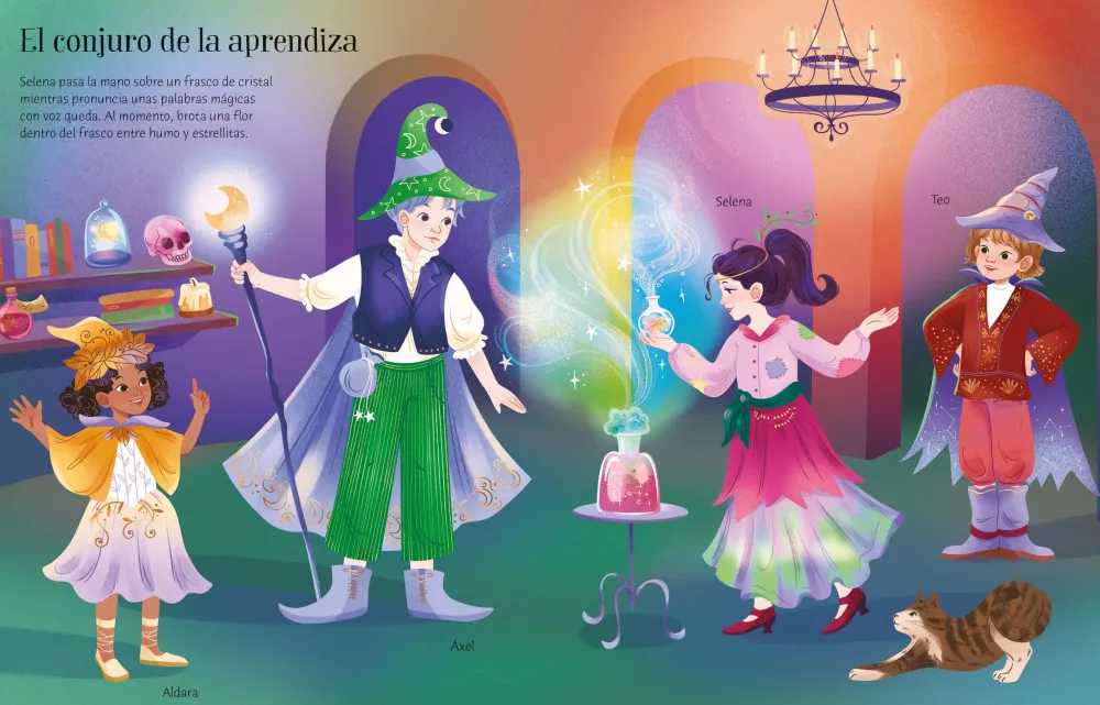Usborne El vestuario en pegatinas - Hechiceras y Magos* Libros De Pegatinas