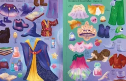 Usborne El vestuario en pegatinas - Hechiceras y Magos* Libros De Pegatinas