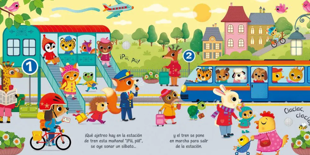 Usborne En Marcha Libro sonidos*Niños Libros Musicales Y Con Sonido|Libros Manipulativos
