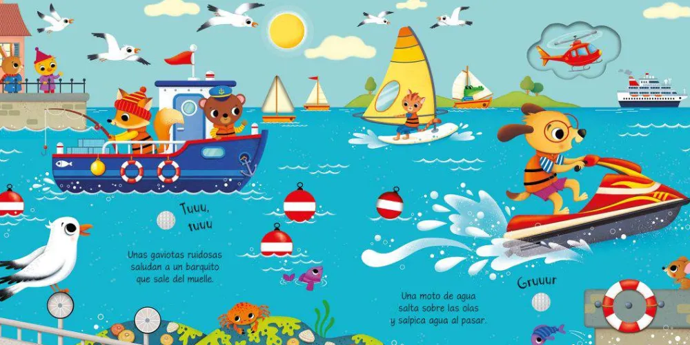 Usborne En Marcha Libro sonidos*Niños Libros Musicales Y Con Sonido|Libros Manipulativos