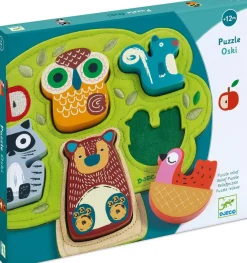 Djeco Encajable Oski ·*Niños Puzzles Djeco|Puzzles De Animales