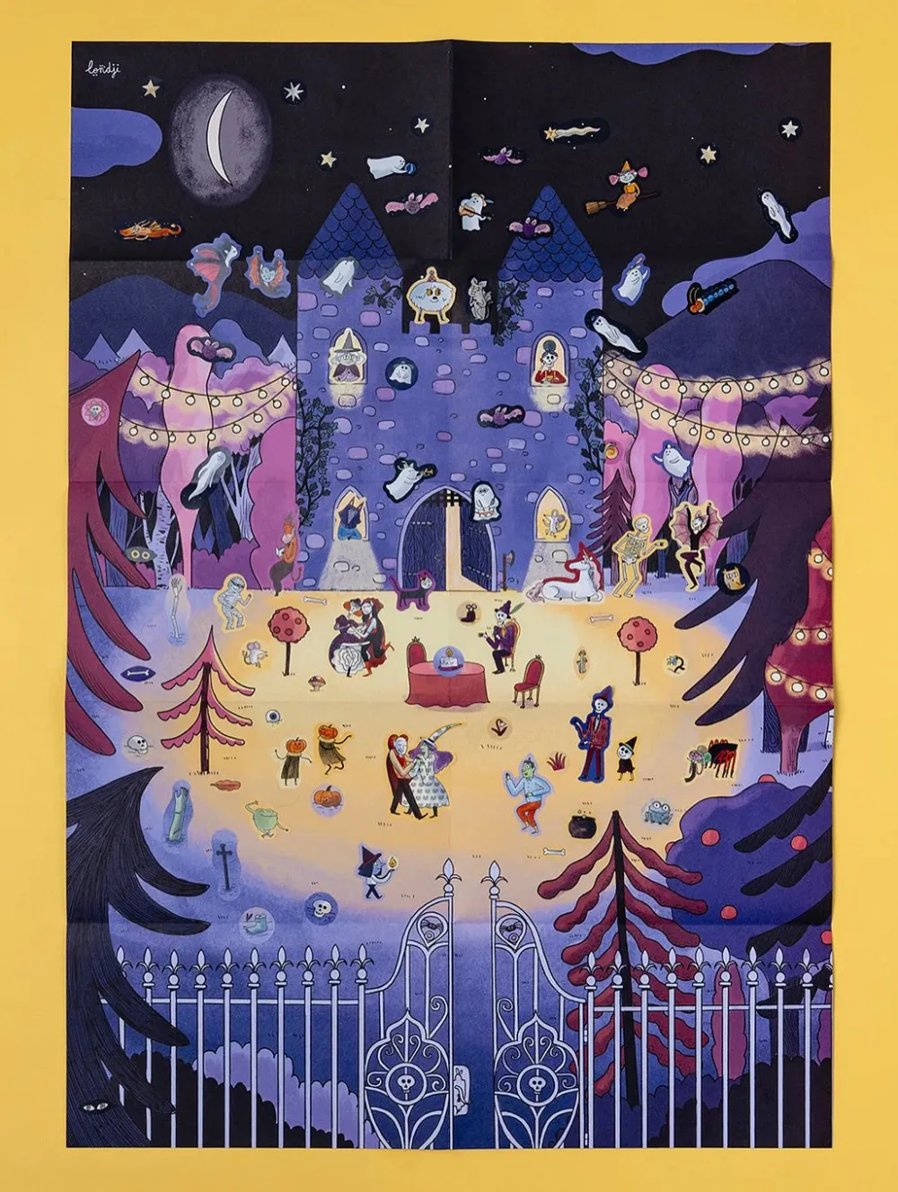 Londji Enchanted Poster & Stickers ·*Niños Libros Pasatiempos Para Niños Y Niñas