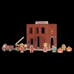 Little Dutch Estación de Bomberos FSC ·*Niños Coches De Madera De Juguete Para Bebés|Coches De Juguete Para Bebés