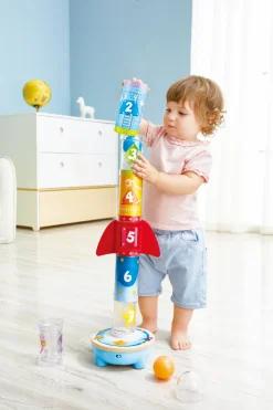 Hape Estación Espacial Apilable ·*Niños Juguetes De Madera Para Niños