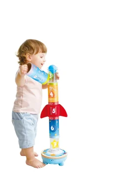 Hape Estación Espacial Apilable ·*Niños Juguetes De Madera Para Niños