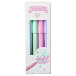 Djeco Estuche 4 bolígrafos borrables pastel · Lovely Paper*Niños Bolis, Lápices Y Rotus