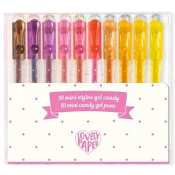 Djeco Estuche 10 bolígrafos gel Candy · Lovely Paper*Niños Bolis, Lápices Y Rotus