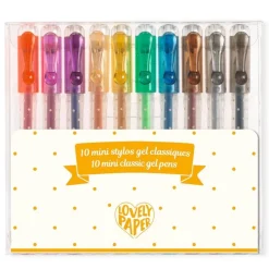 Djeco Estuche 10 bolígrafos gel classic · Lovely Paper*Niños Bolis, Lápices Y Rotus