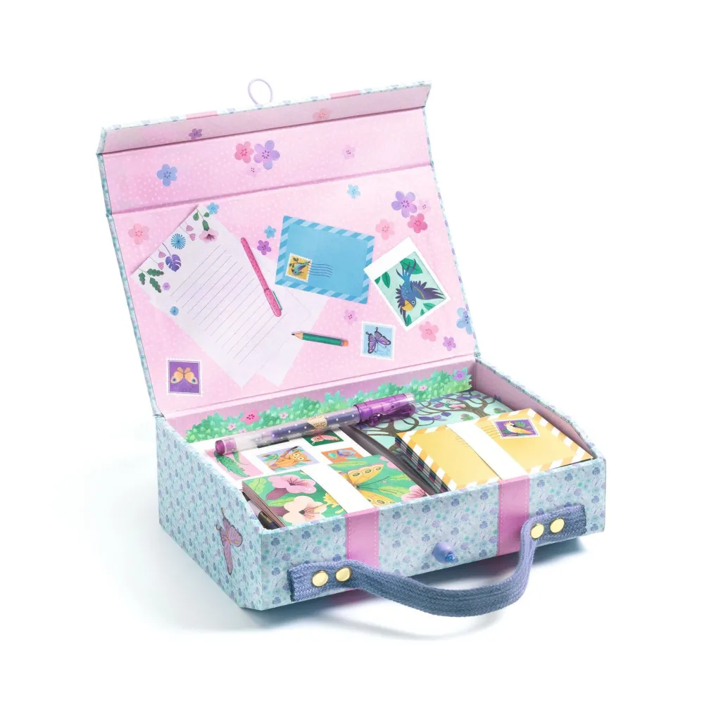 Djeco Estuche de papelería Marie · Lovely Paper*Niños Kit De Manualidades