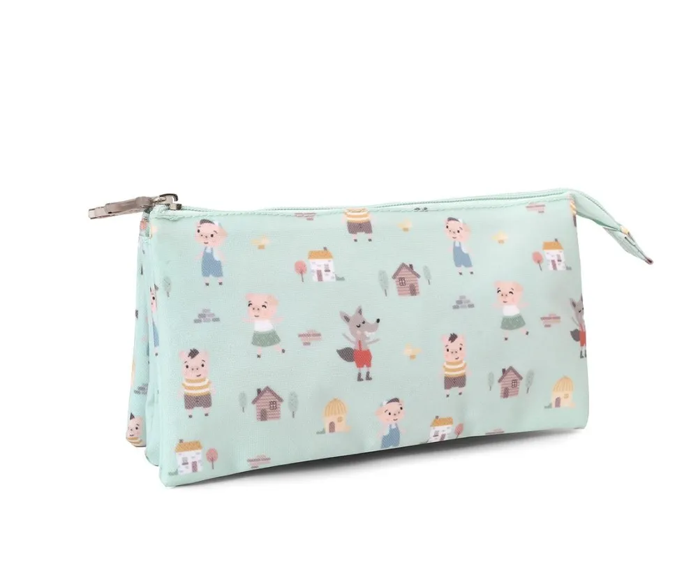 Tutete Estuche escolar 3 compartimentos The Three Little Pigs* Estuches Escolares