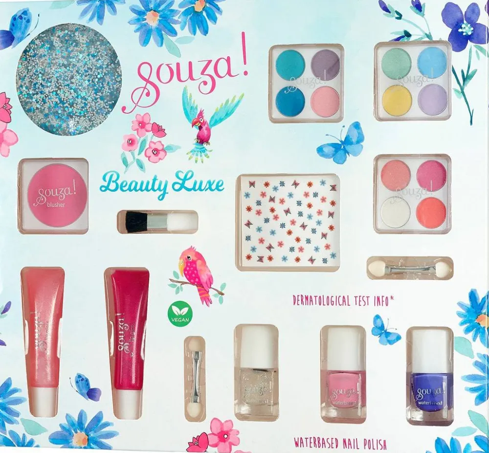 Souza Estuche maquillaje lujo ·*Niños Maletín De Maquillaje Para Niñas Y Niños|Disfraces Infantiles
