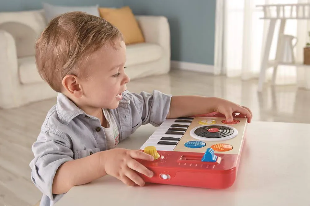 Hape Estudio DJ de mezcla y pinchadiscos ·*Niños Juguetes Montessori|Juguetes De Madera Para Niños