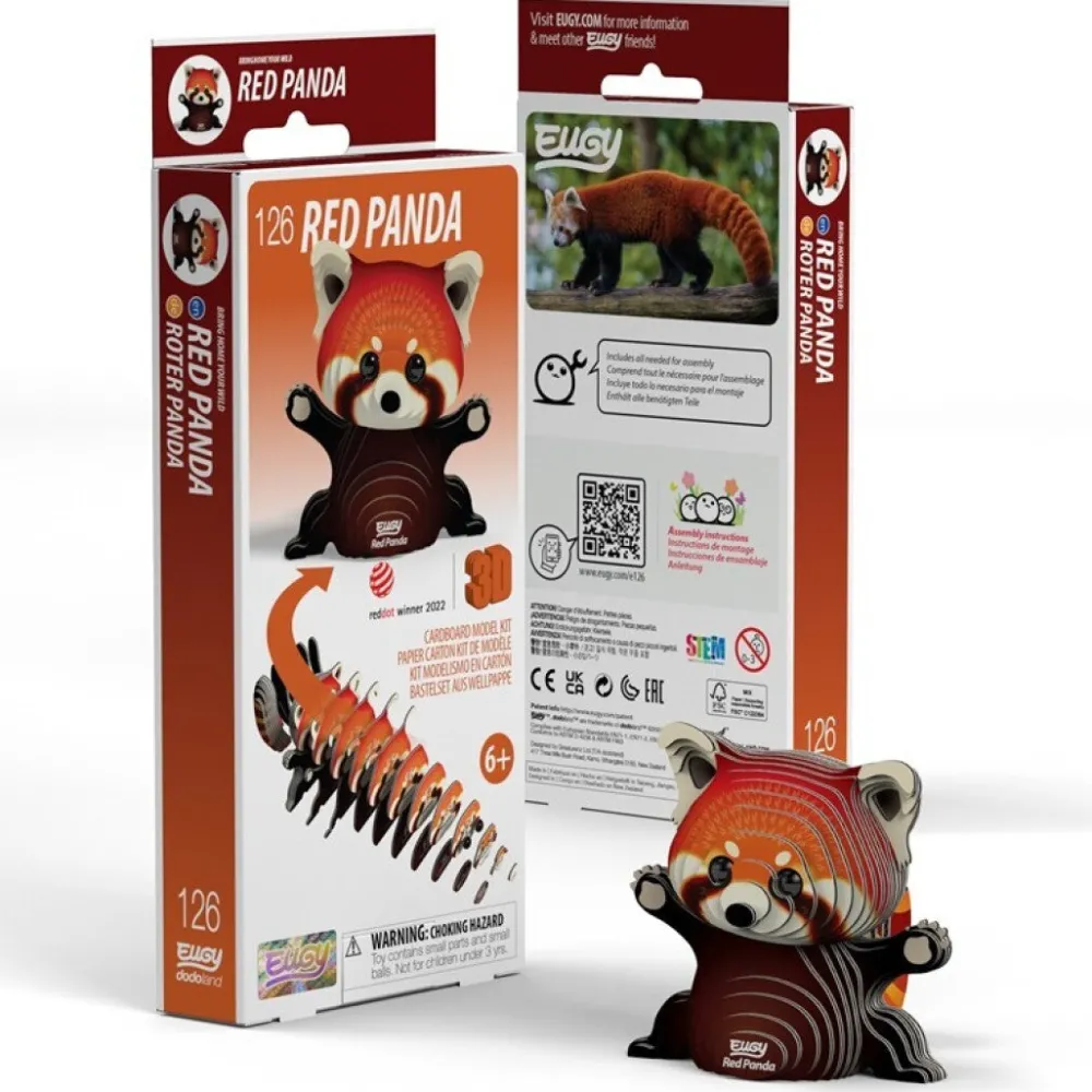 EUGY · Panda Rojo*Niños Kit De Manualidades