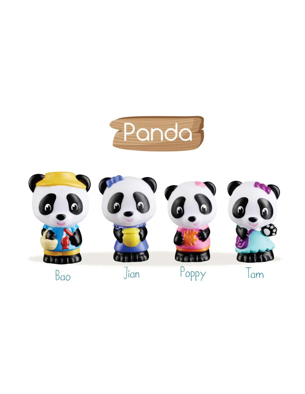 Klorofil Familia Panda ·*Niños Casas De Muñecas|Juguetes Waldorf