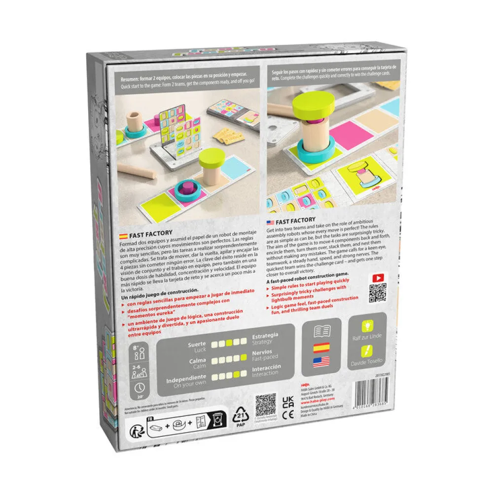 HABA Fast Factory ·*Niños Juegos Haba|Juegos De Mesa Competitivos