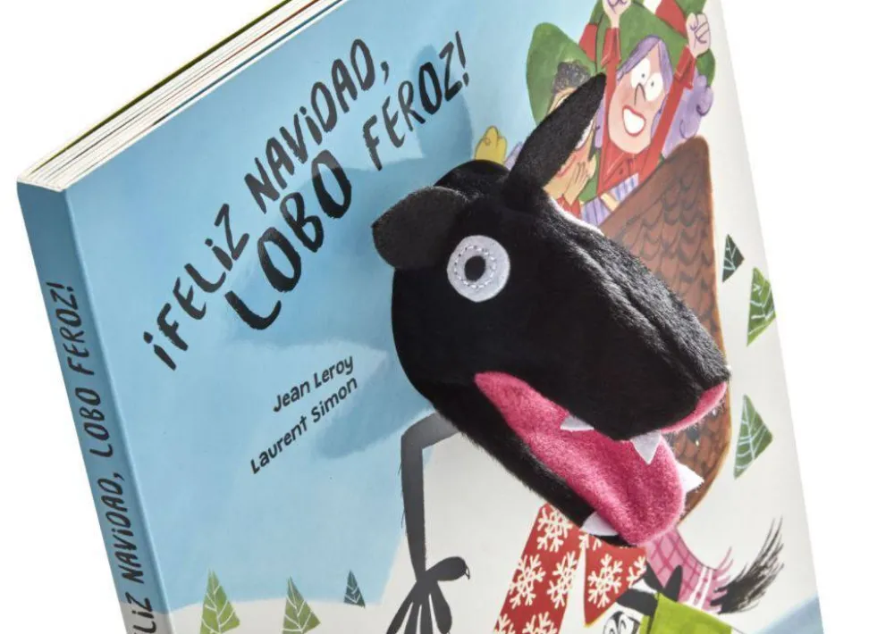 Edelvives ¡Feliz Navidad, lobo feroz!*Niños Libros De Navidad Para Niños|Libros De Texturas Para Bebés