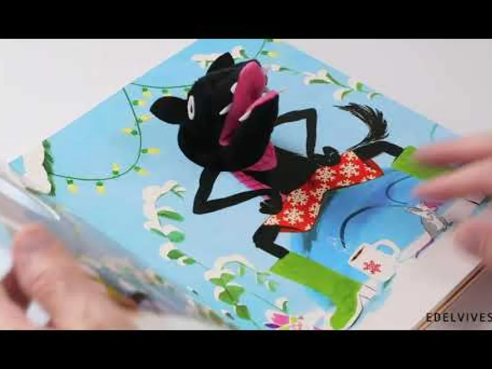 Edelvives ¡Feliz Navidad, lobo feroz!*Niños Libros De Navidad Para Niños|Libros De Texturas Para Bebés