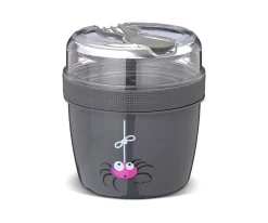 Carl Oscar Fiambrera Snack N'ice Cup L Araña Grey ·* Cajas De Almuerzo Infantil·Tuppers Fresquitos|Cajas De Almuerzo Infantil·Con Compartimentos