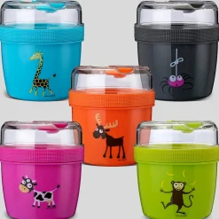 Carl Oscar Fiambrera Snack N'ice Cup L Vaca Púrpura ·* Cajas De Almuerzo Infantil·Tuppers Fresquitos|Cajas De Almuerzo Infantil·Con Compartimentos