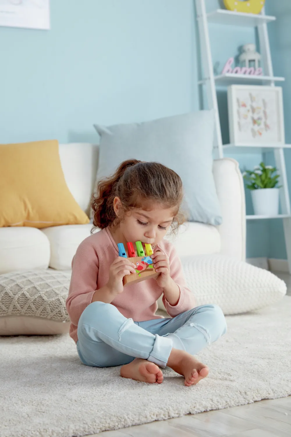 Hape Flauta de cuatro tubos ·*Niños Juguetes Musicales|Juguetes Waldorf