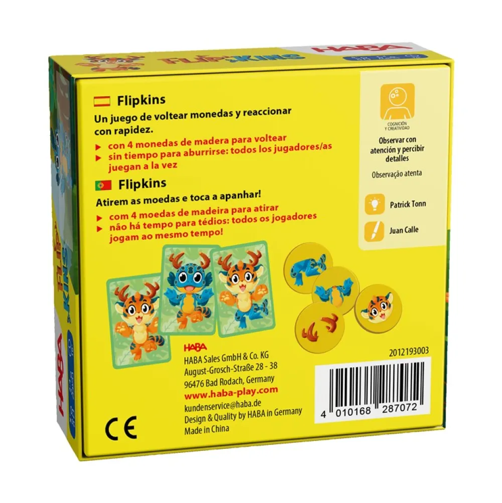 HABA Flip Kins ·*Niños Juegos Haba|Juegos De Mesa Competitivos