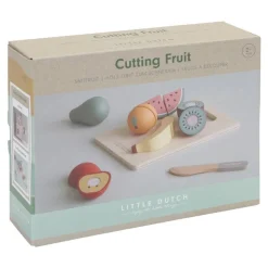 Little Dutch Frutas para Cortar ·*Niños Cocinas De Madera Y Accesorios Juguete|Juguetes Waldorf